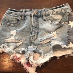 Denim 4th Of July Shorts